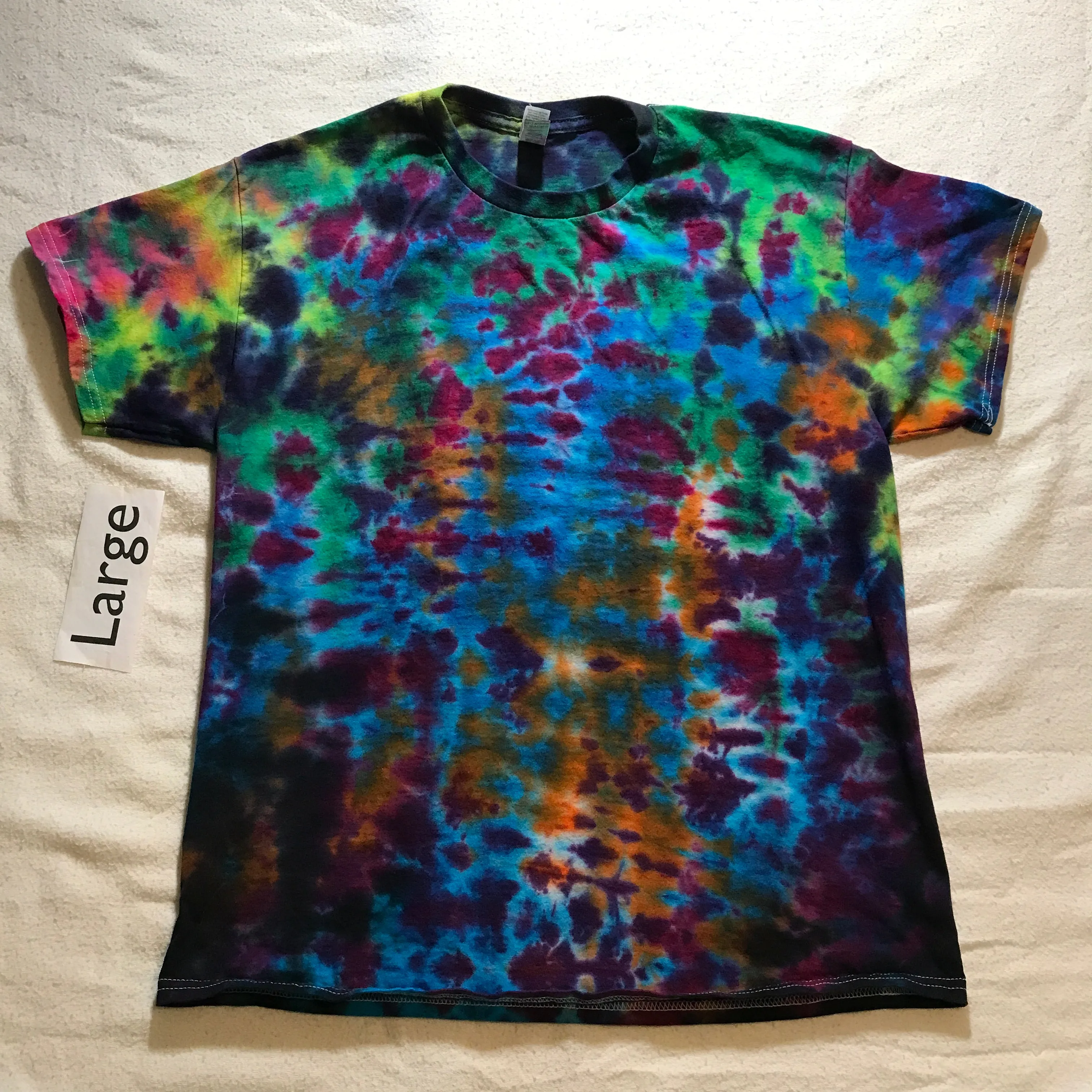 Adult Large Tie-Dye 'Wild' Storm Radar Design tee ~ from the video