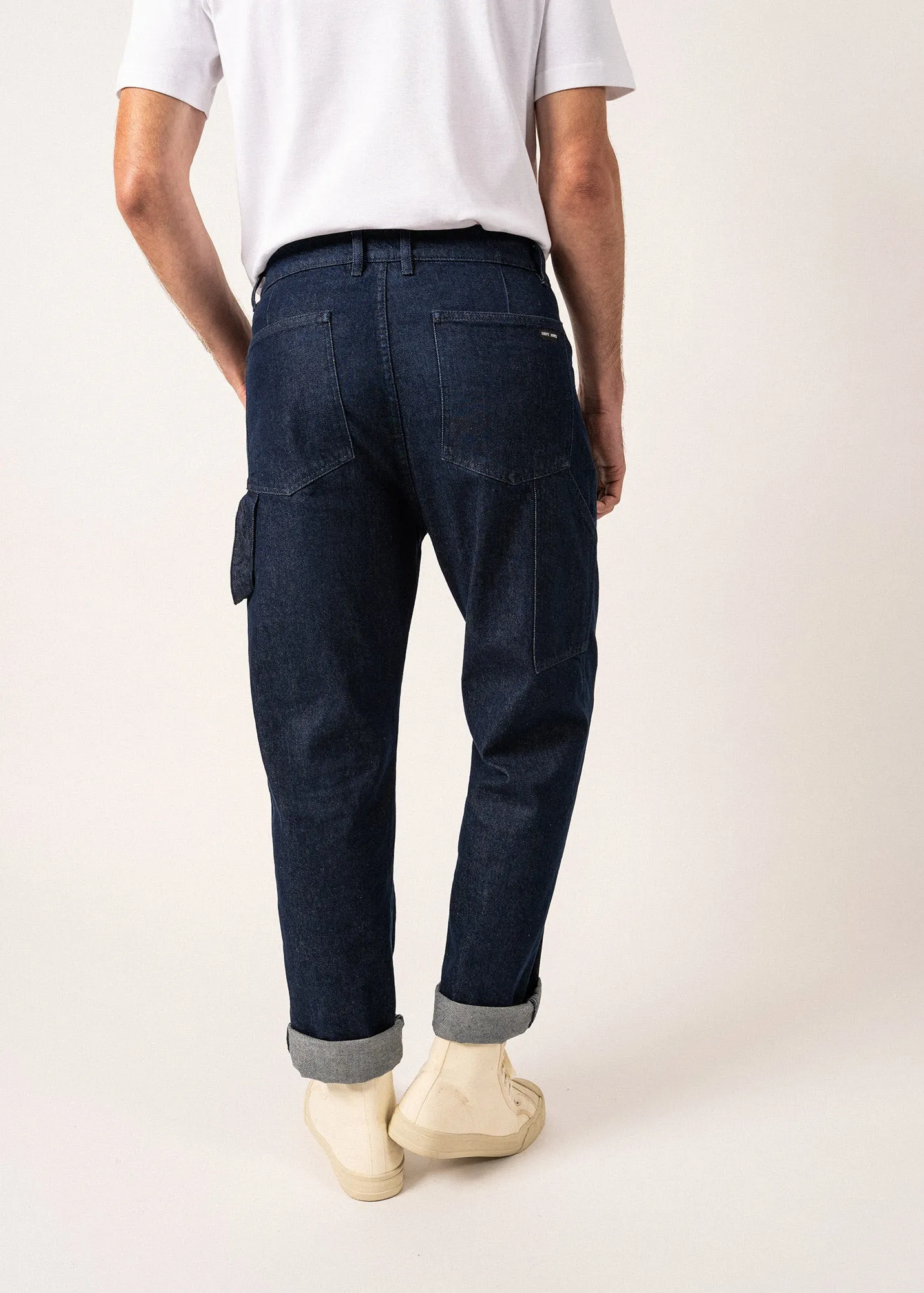 Axel Carpenter-style Jeans - in cotton denim (BRUT)