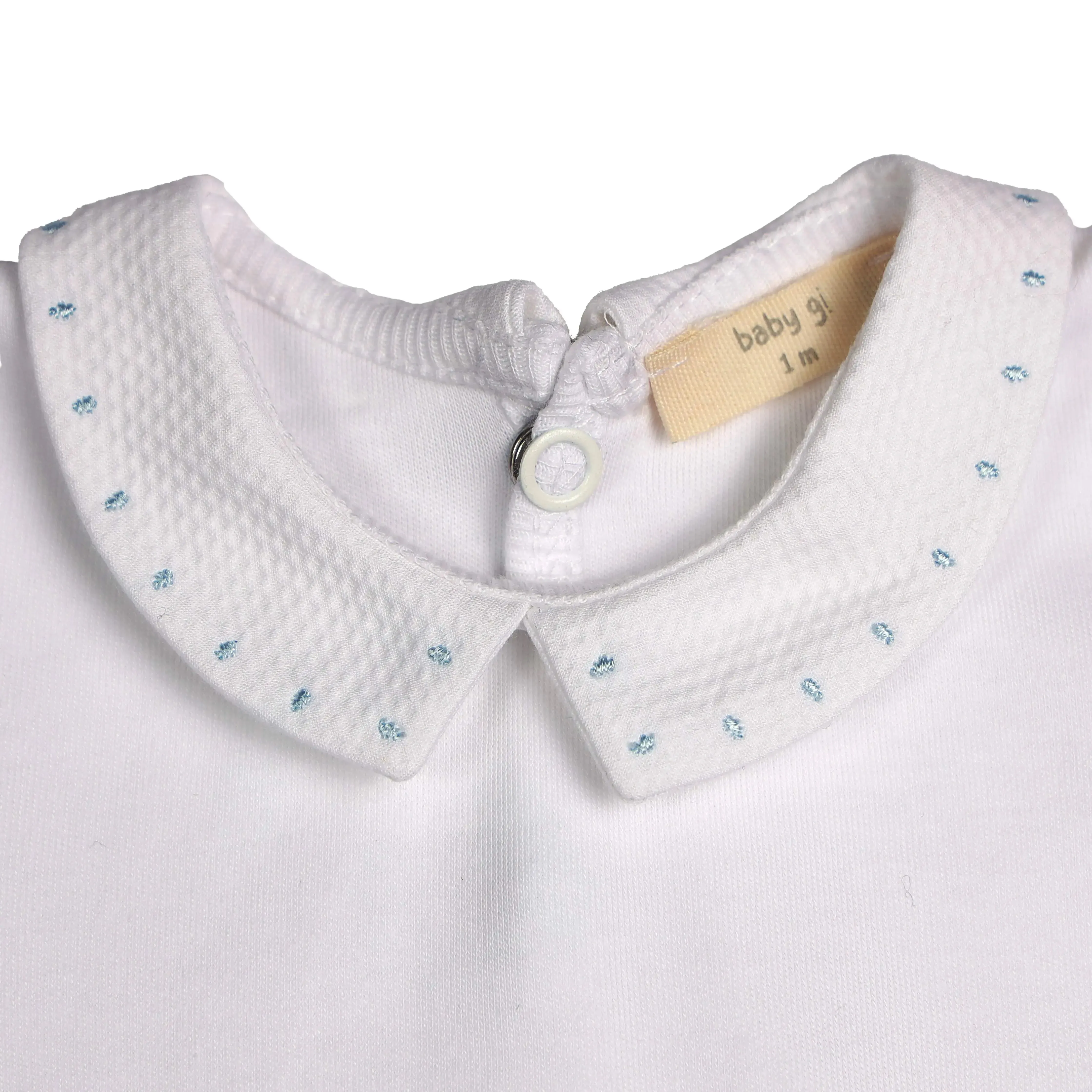 Baby Boys Long sleeve Body - Collar with Dots