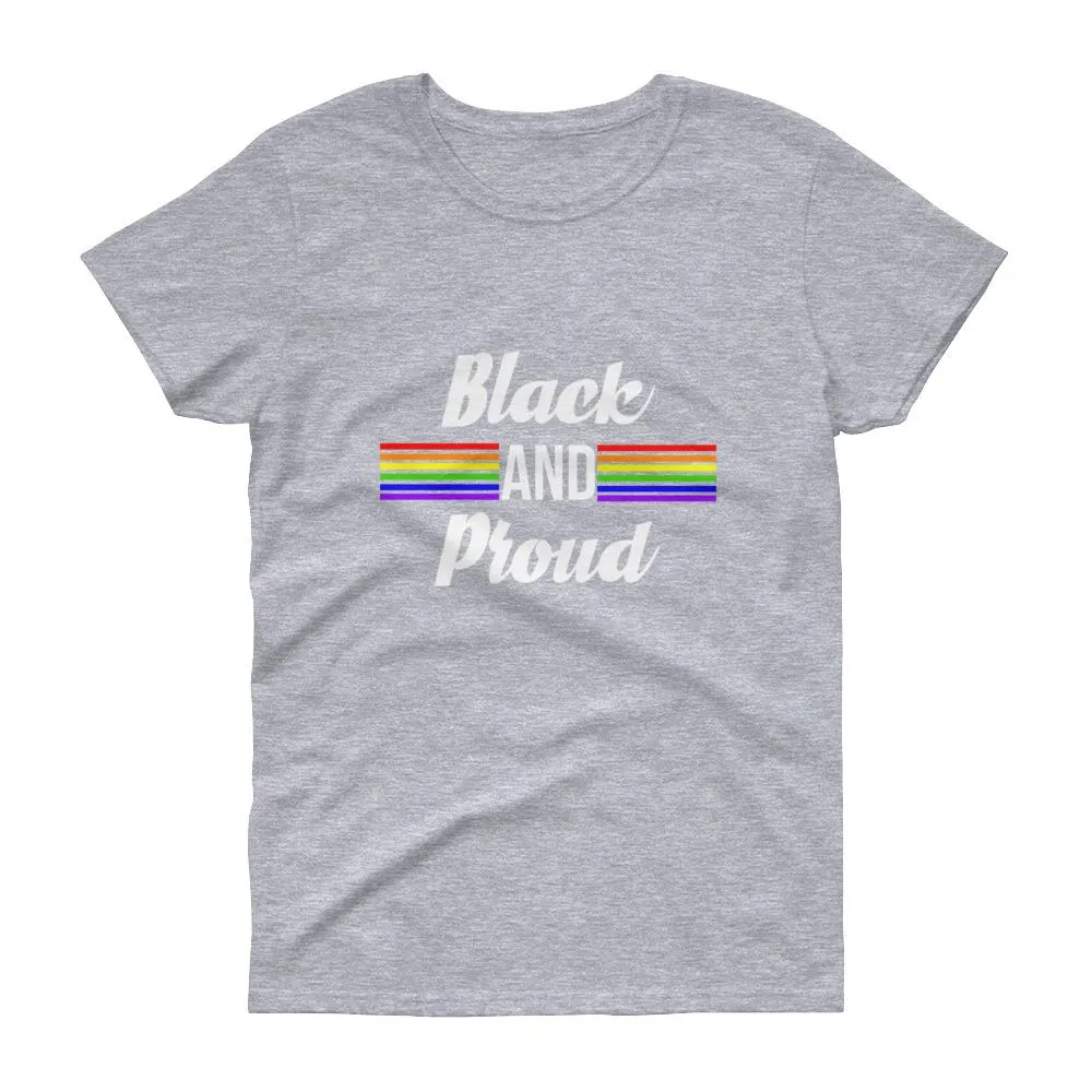 Black and Proud (Pride) - Women's short sleeve t-shirt