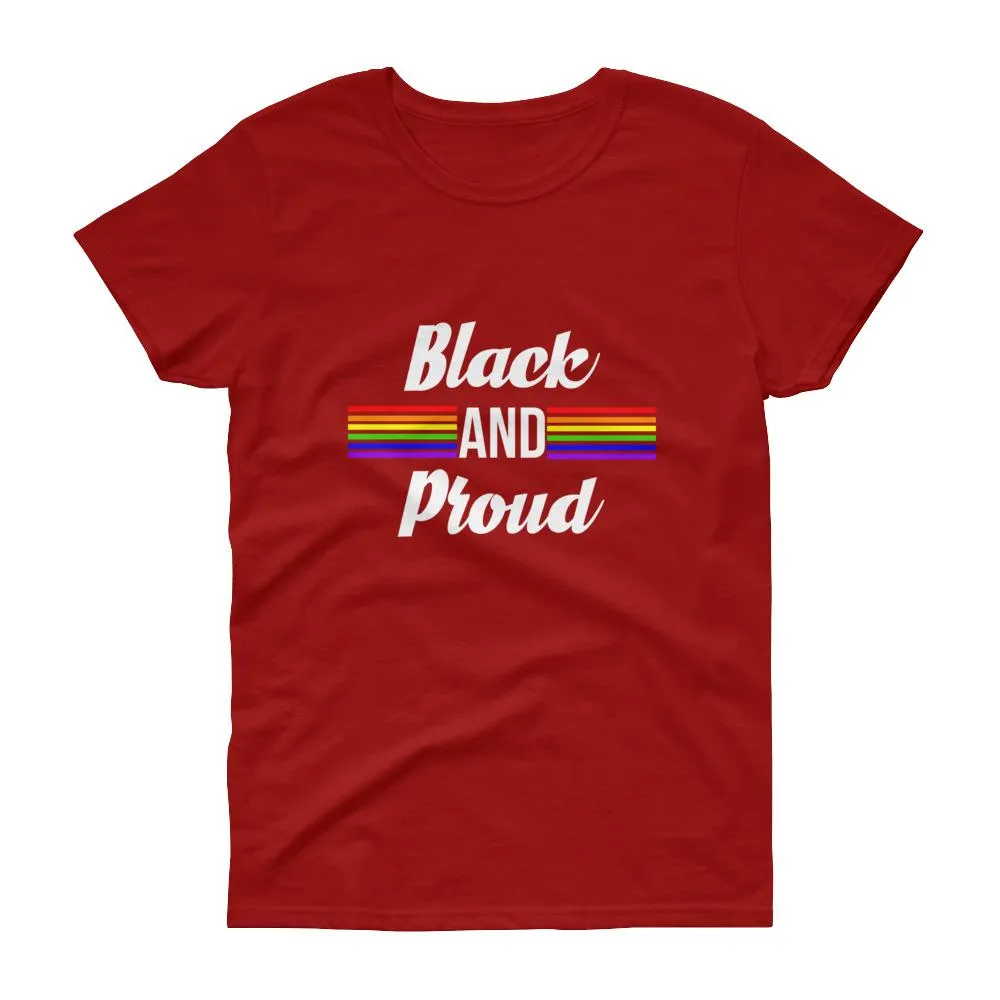 Black and Proud (Pride) - Women's short sleeve t-shirt