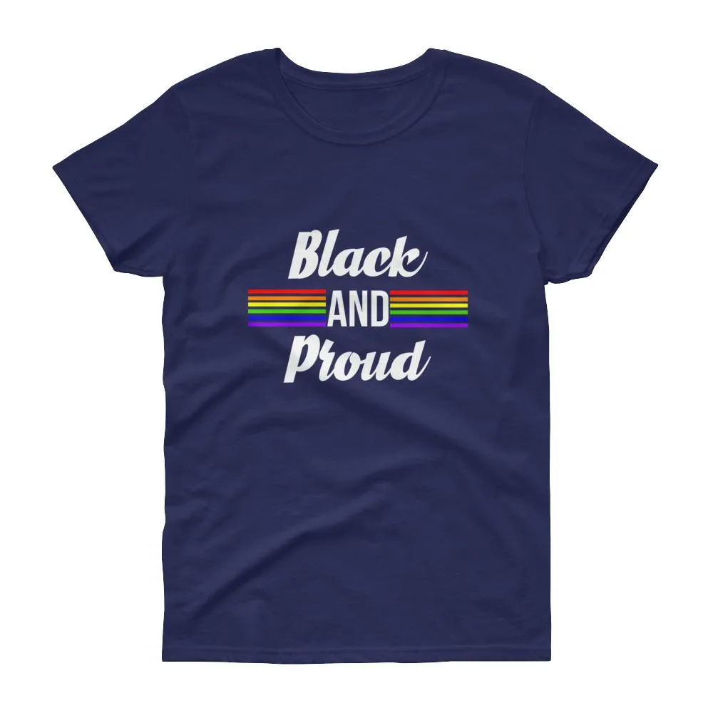 Black and Proud (Pride) - Women's short sleeve t-shirt