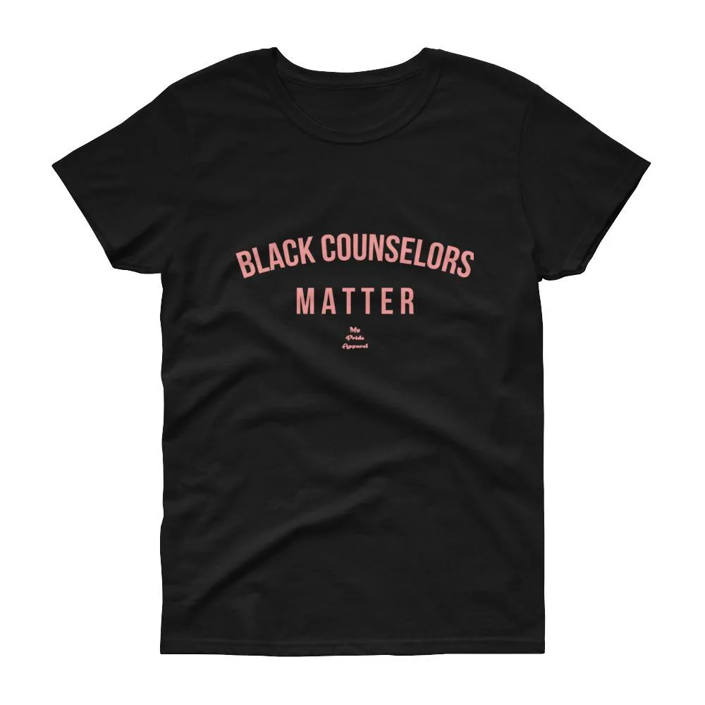 Black Counselors Matter - Women's short sleeve t-shirt