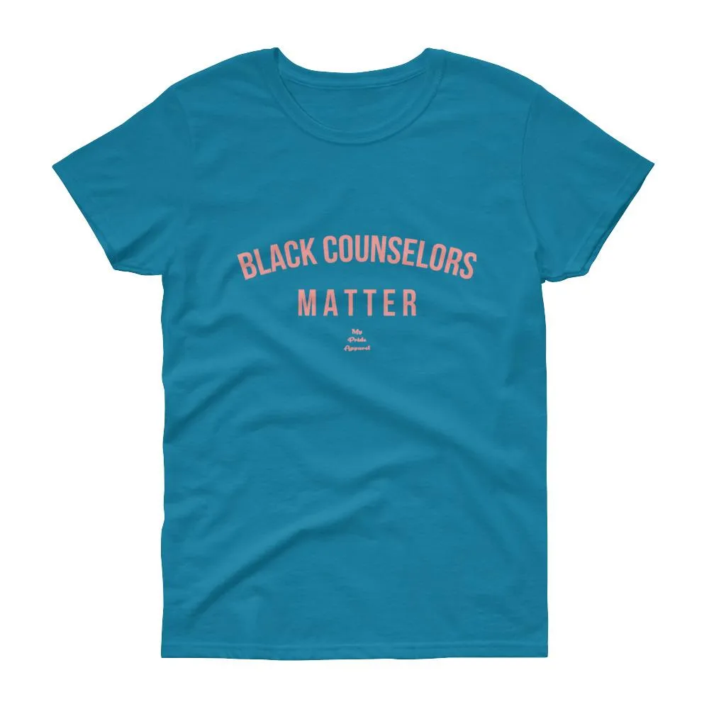 Black Counselors Matter - Women's short sleeve t-shirt