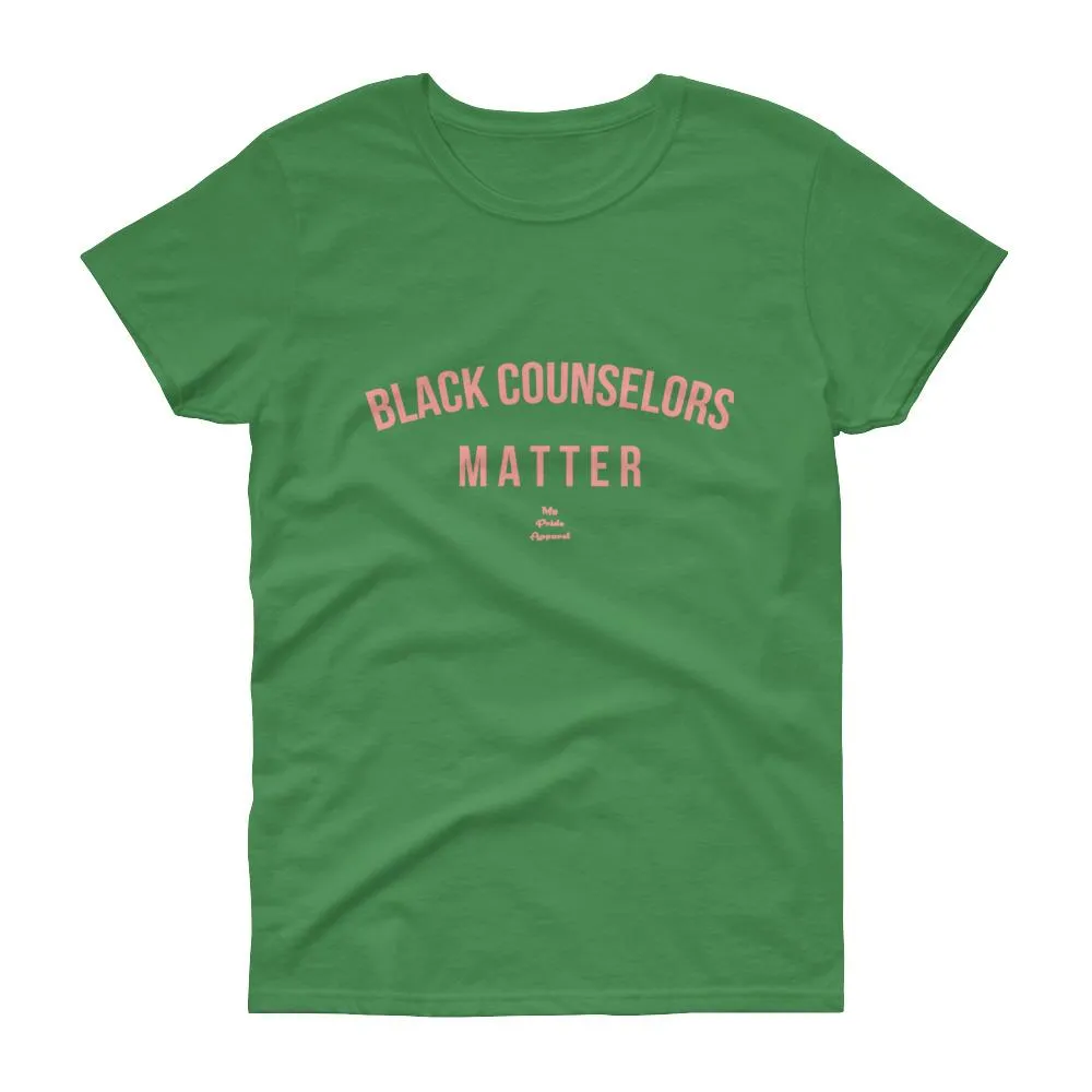 Black Counselors Matter - Women's short sleeve t-shirt