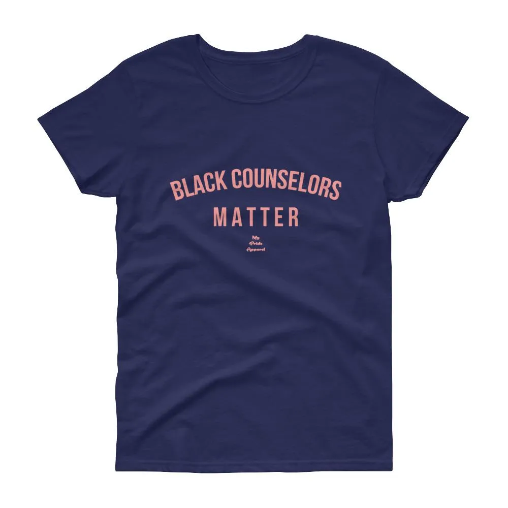 Black Counselors Matter - Women's short sleeve t-shirt