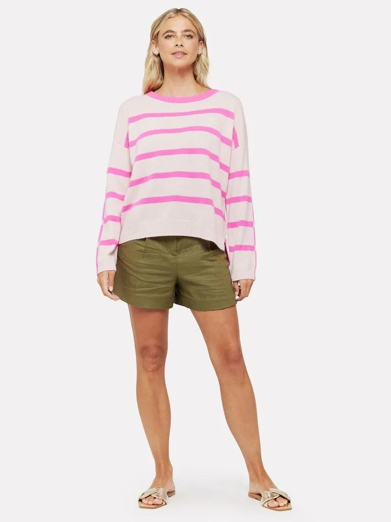 Boxy Stripe Crew Neck Jumper