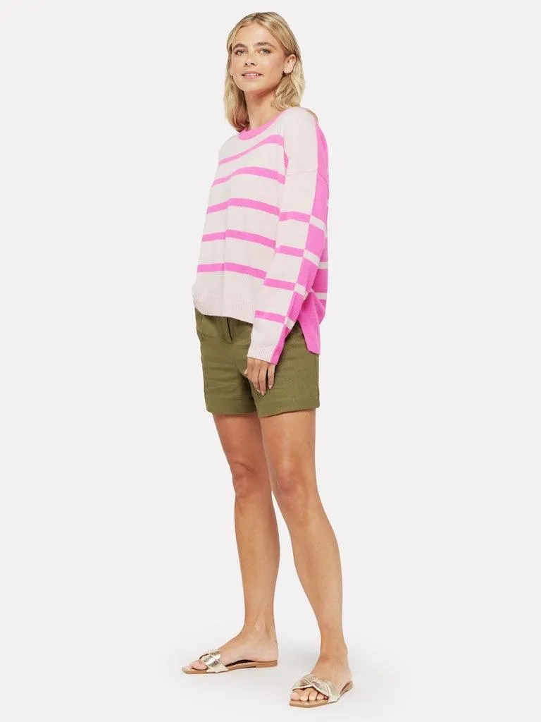 Boxy Stripe Crew Neck Jumper