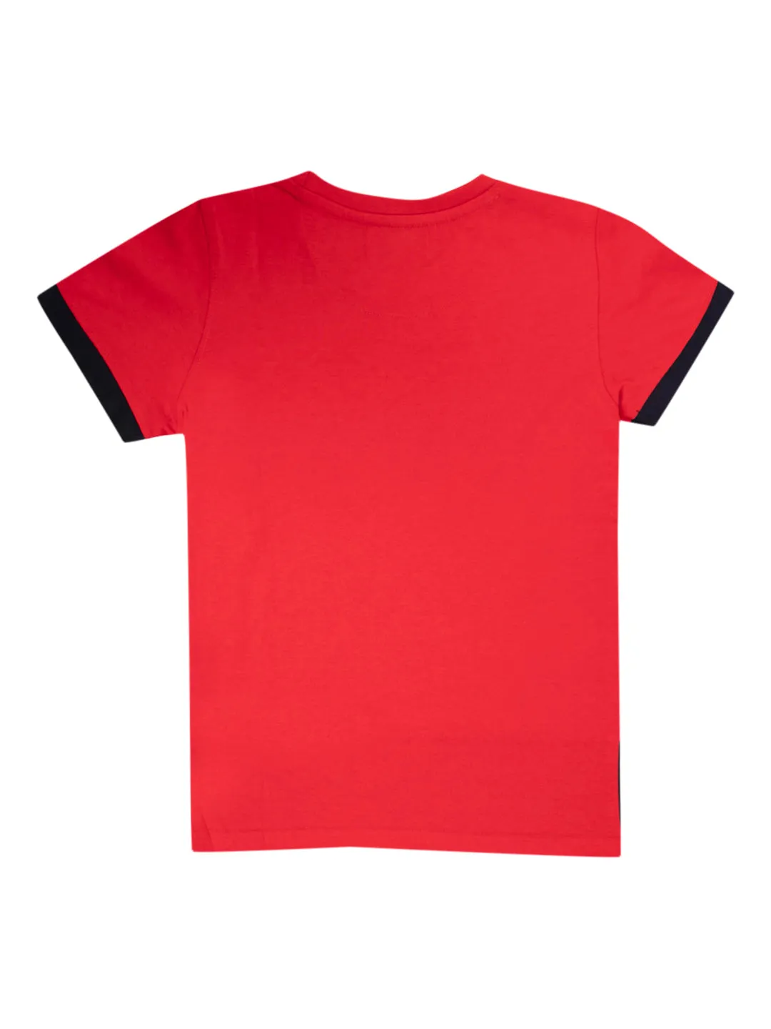 Boys Casual Red Half Sleeve  T-Shirt