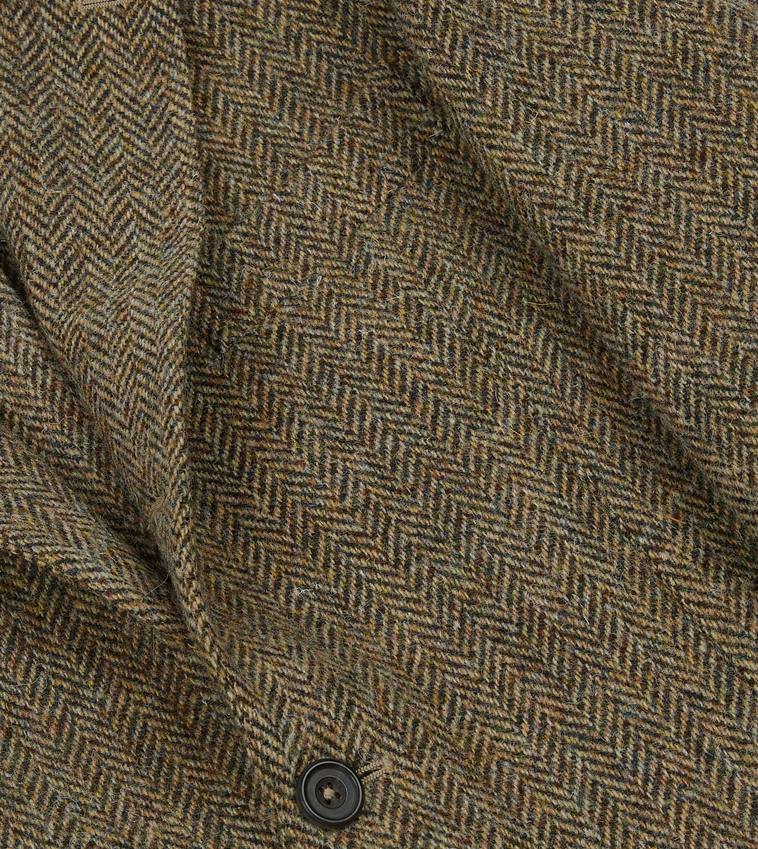 Brown Herringbone Harris Tweed Blazer