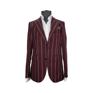 Burgundy Bicolour Pinstripe