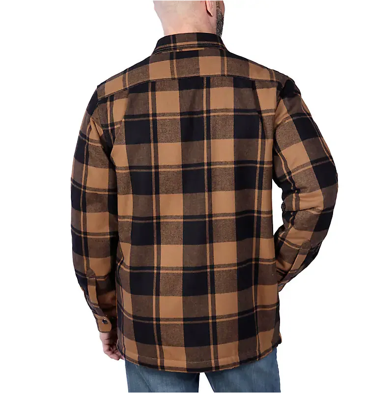 Carhartt Heavyweight Sherpa Lined Plaid Shirt Jacket