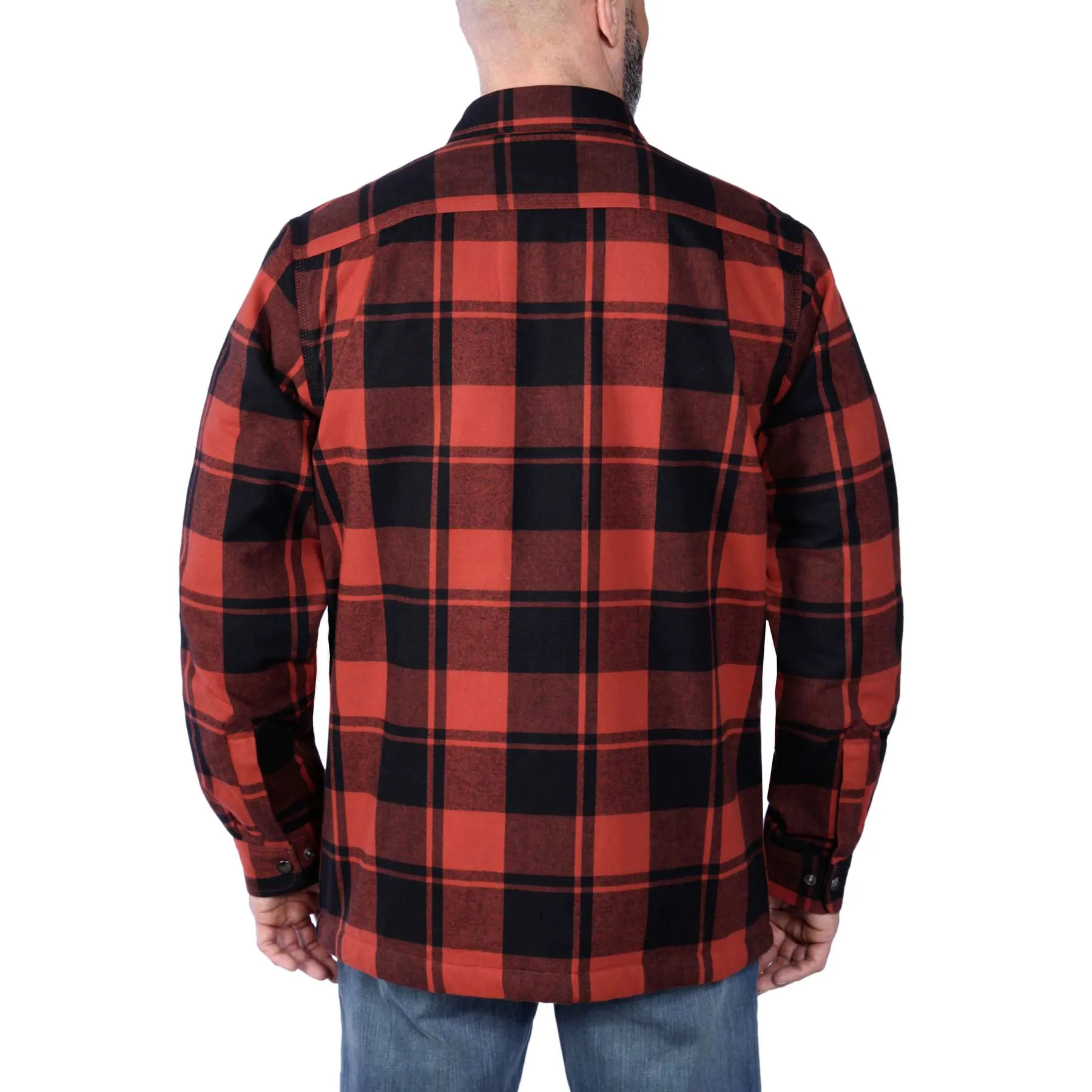 Carhartt Heavyweight Sherpa Lined Plaid Shirt Jacket