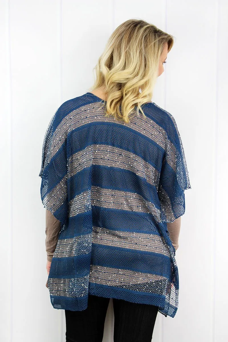 Caught Up In The Moment Tunic- Navy