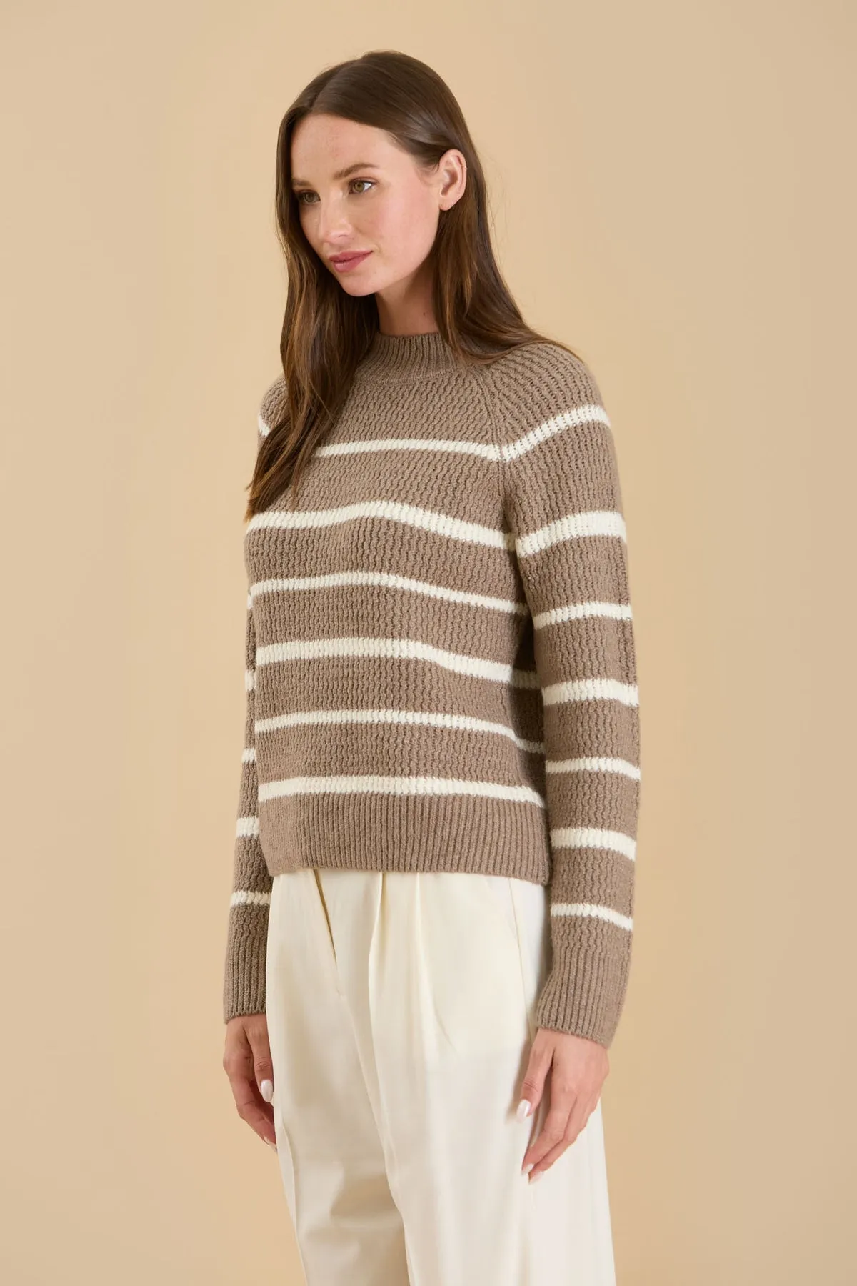 Cozy Conclusion Striped Sweater