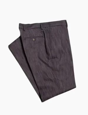 Dark Denim Cotton Comfort Trousers