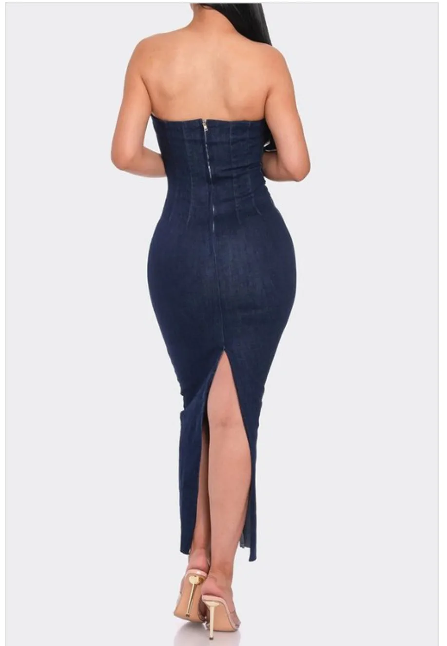 Denim Tube Dress