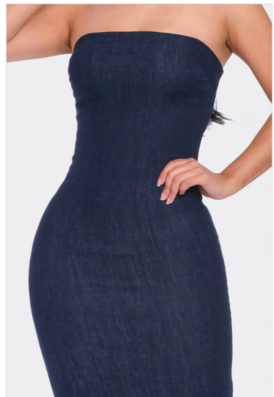 Denim Tube Dress