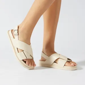 Fabian Sandal in Nude Smooth