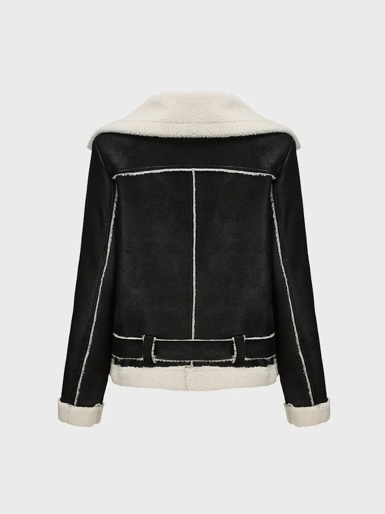 Fur Suede Jacket