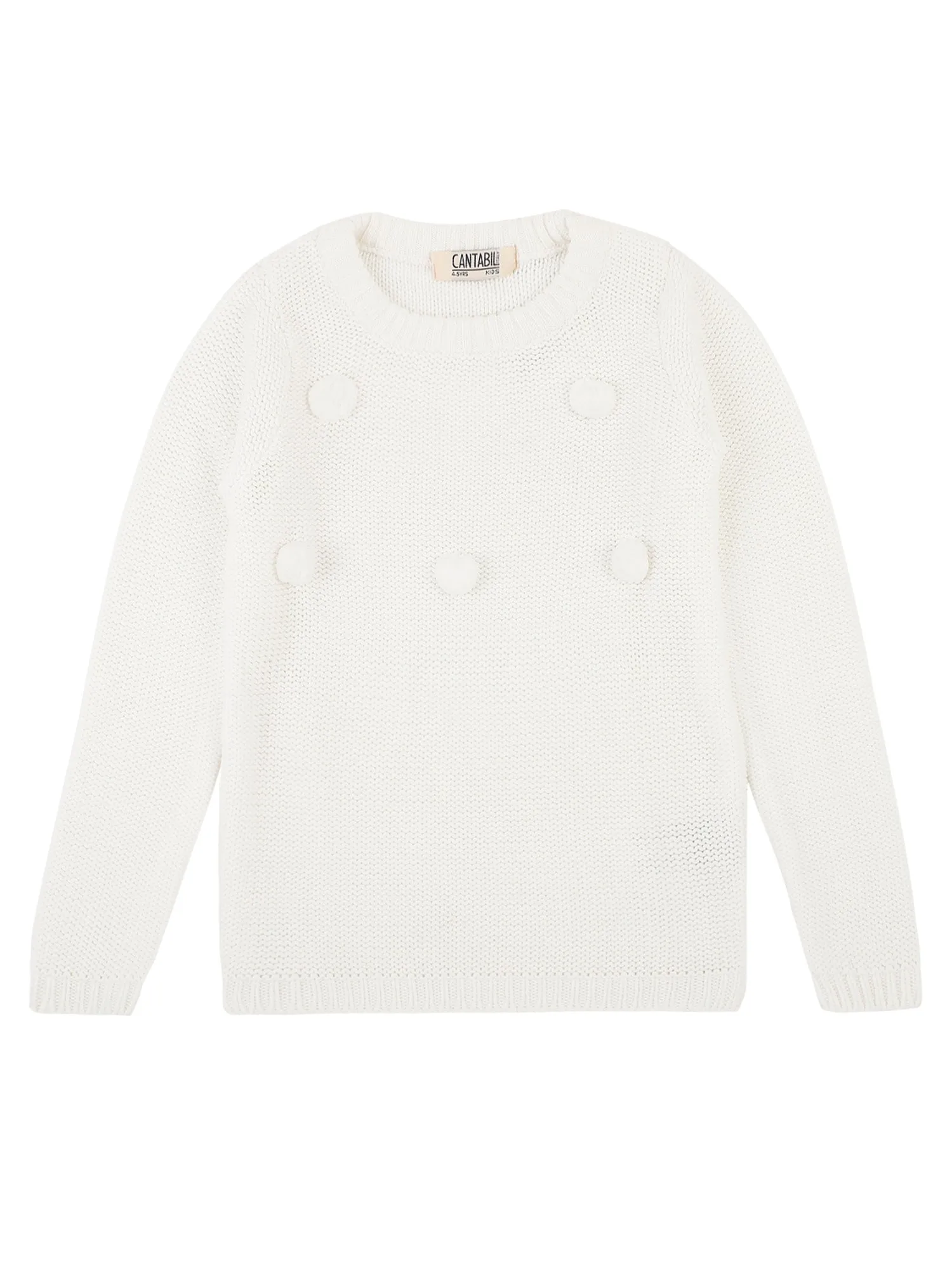 Girls Off White Sweater