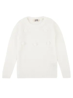 Girls Off White Sweater