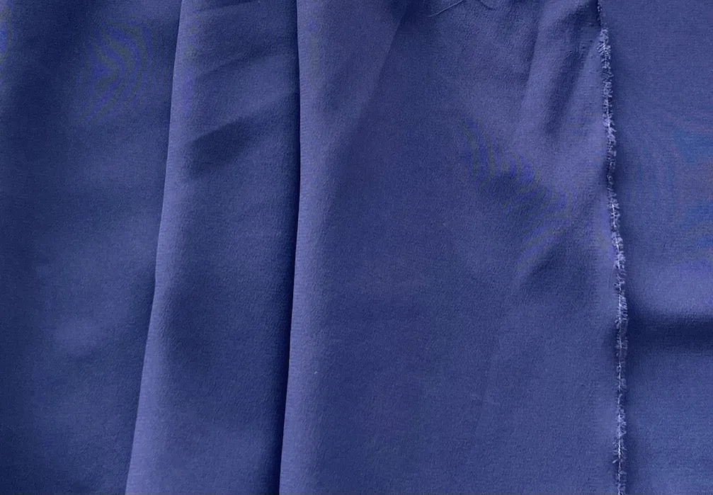 Grape Hyacinth Silk Crepe De Chine (Made in Italy)