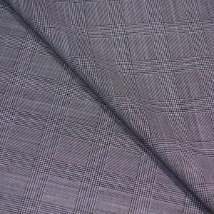 Grey Plaid Cool Breeze Holland & Sherry Fabric