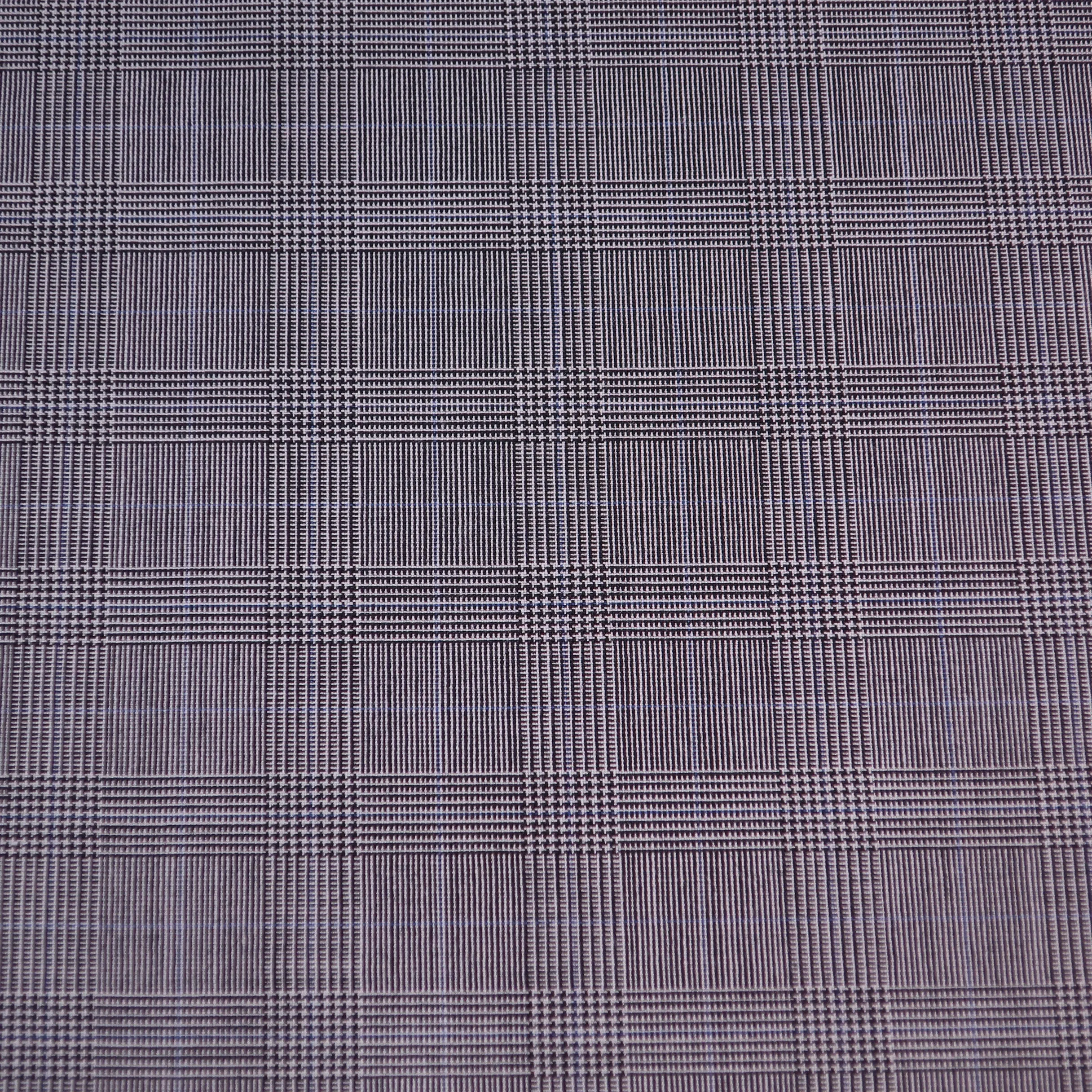 Grey Plaid Cool Breeze Holland & Sherry Fabric