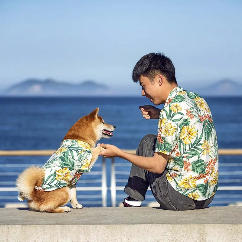 Hawaiian Matching Shirt For Dog and Owner Clothes