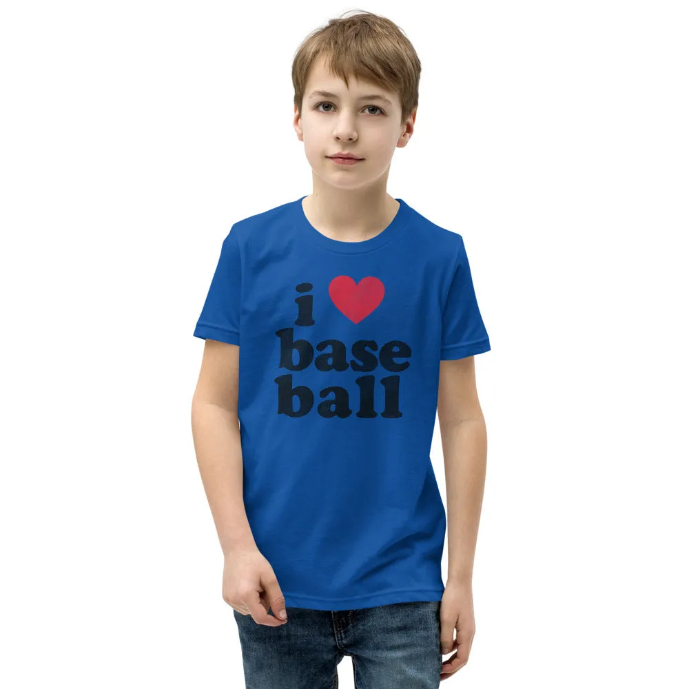 I love baseball kids t-shirt