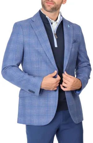 Ice Blue Broken Windowpane Sport Coat