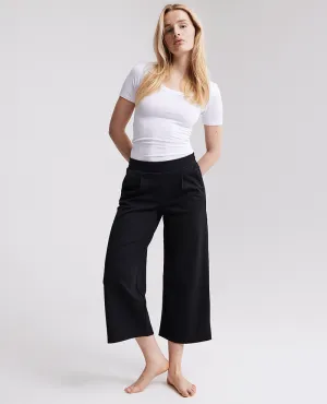 Ichi Kate Black Wide Leg Trousers