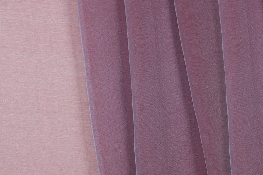 Iridescent Mauve Silk Chiffon