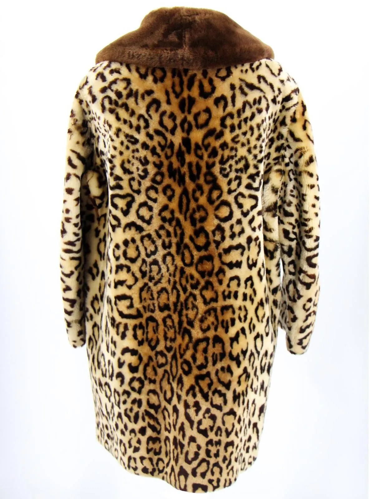 Leopard Faux Fur 1960s Vintage Coat