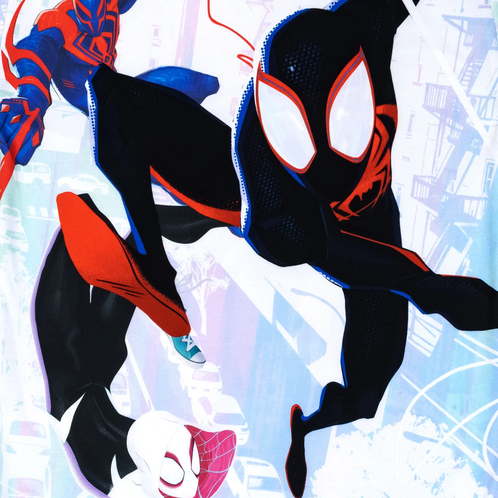 Marvel - Miles Morales, Spider-Gwen, and Spider-Man 2099 Swinging Tee