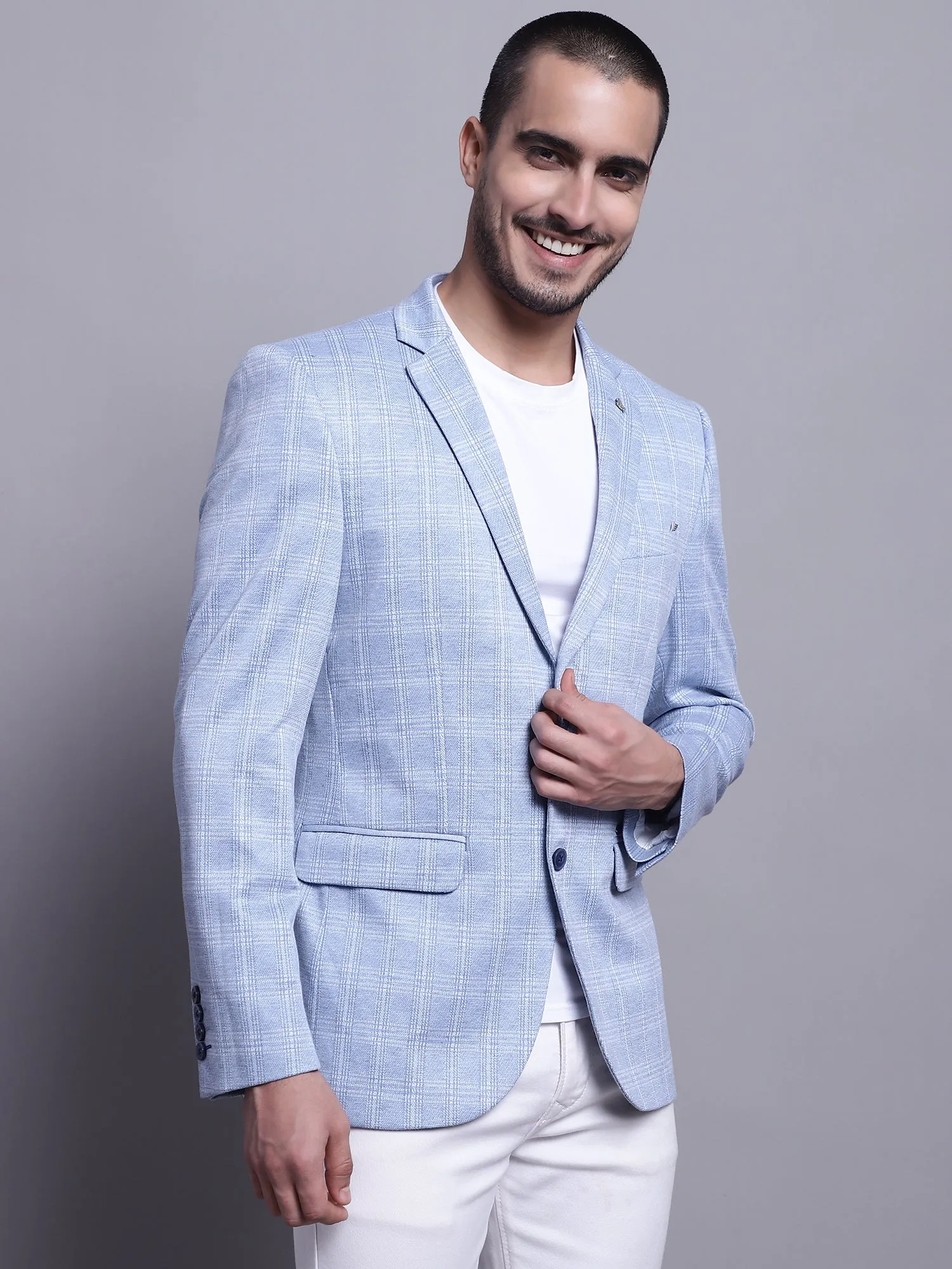 Men Blue Blazer