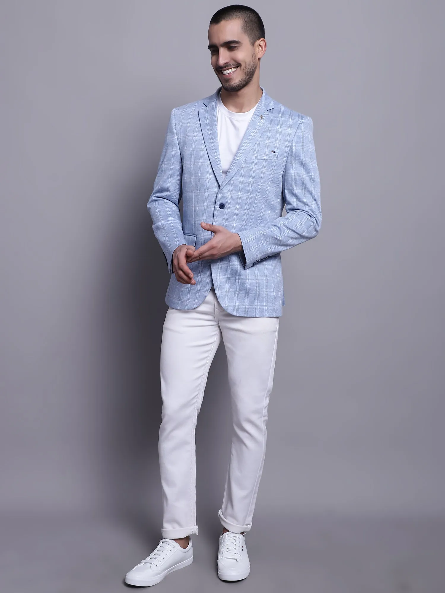 Men Blue Blazer