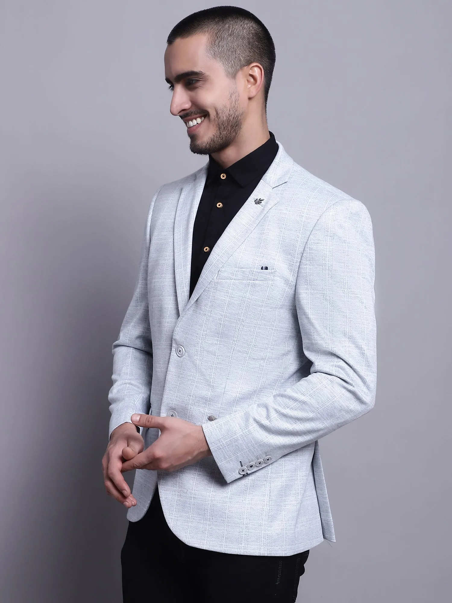 Men Grey Blazer