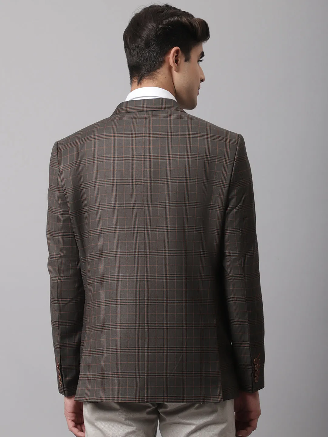 Men Olive Formal Blazer