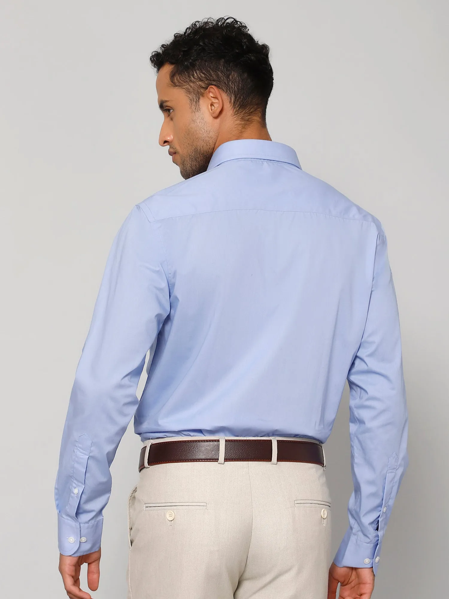 Men Sky Blue Shirt