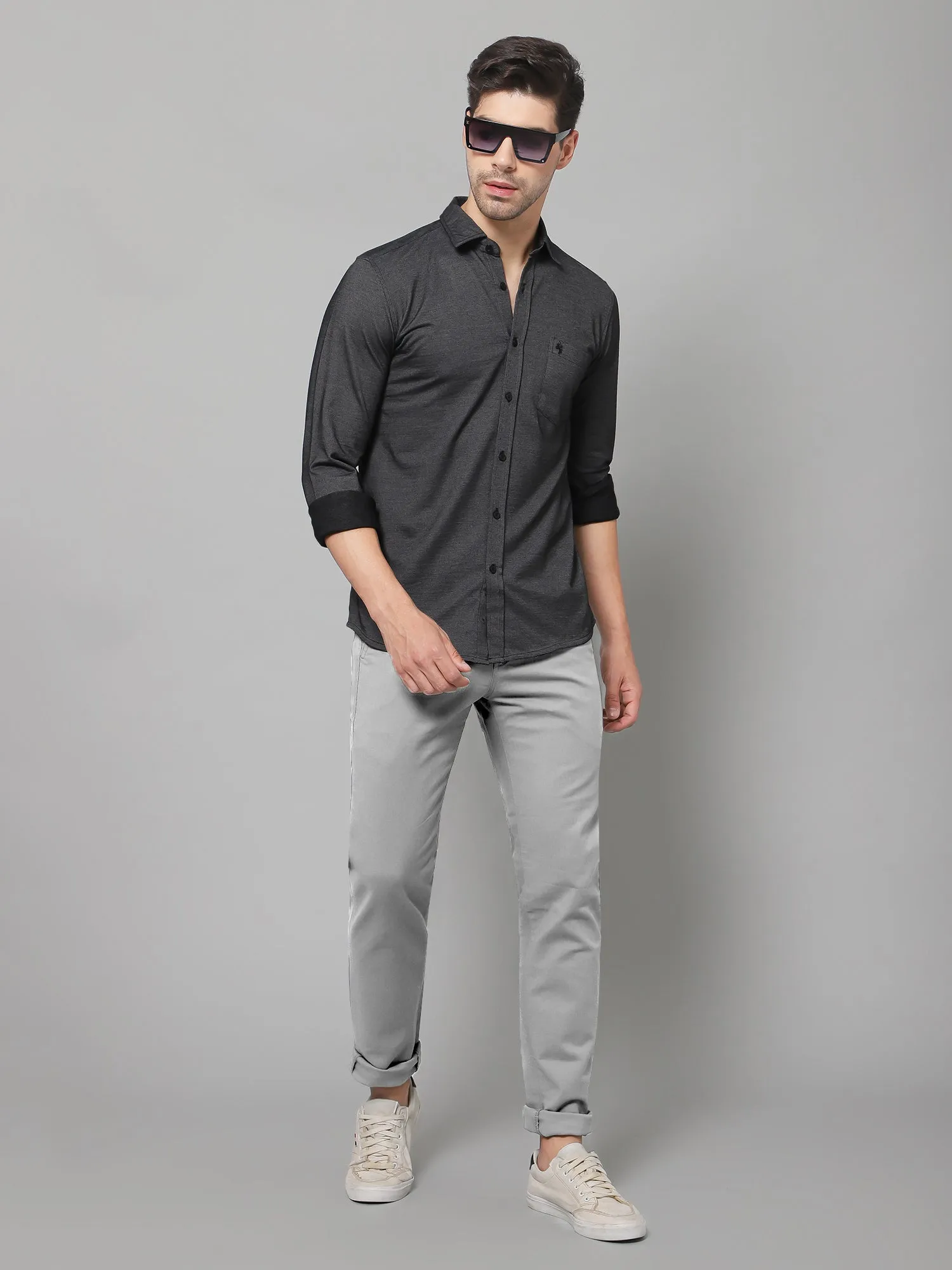 Men's Casual Flat front   Trousers