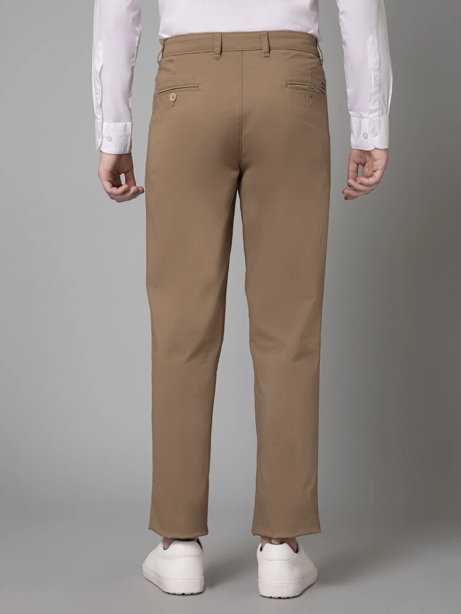 Men's Casual Pleated front Khaki  Trousers