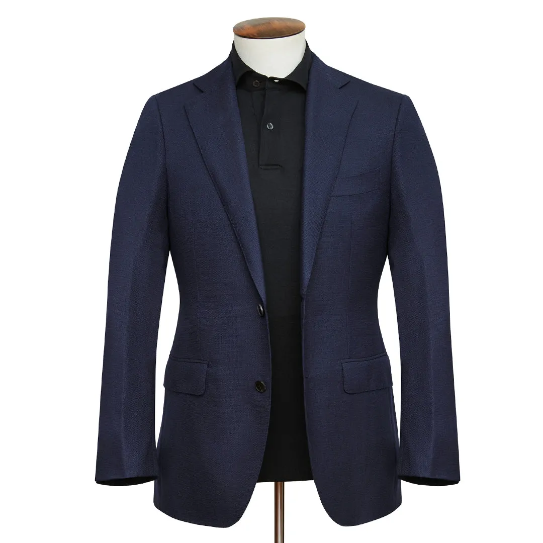 Midnight Hopsack Blazer