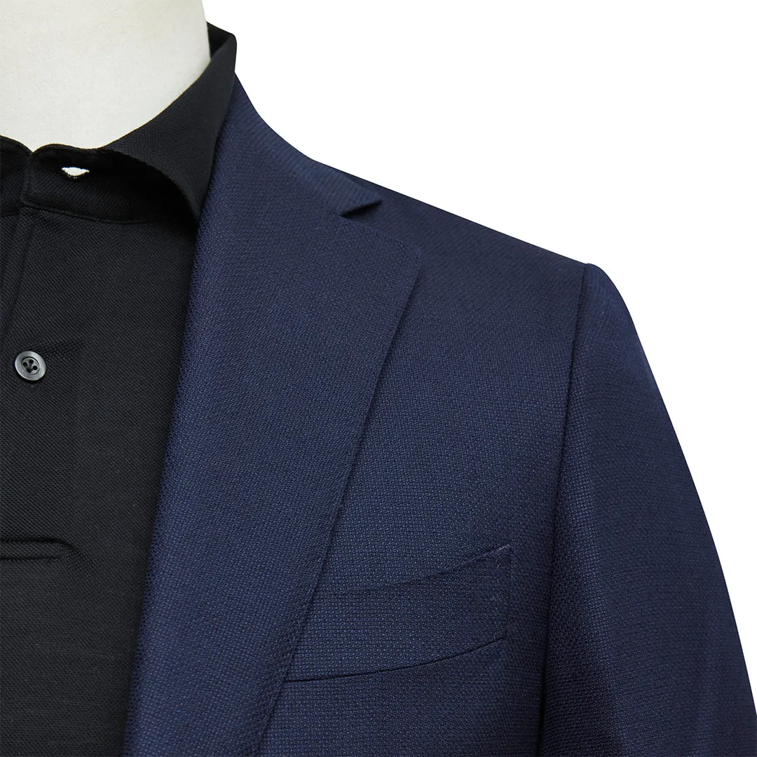 Midnight Hopsack Blazer