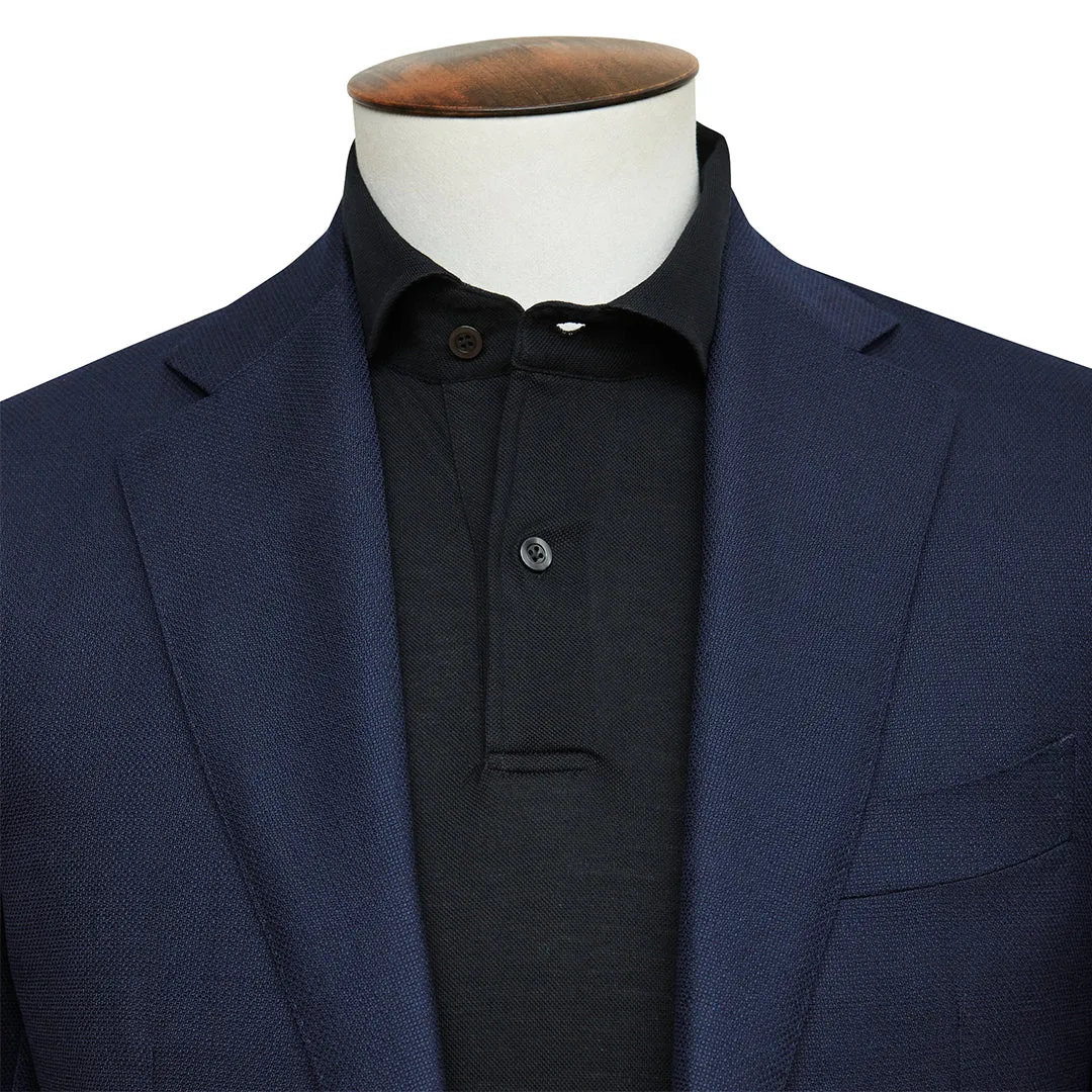 Midnight Hopsack Blazer