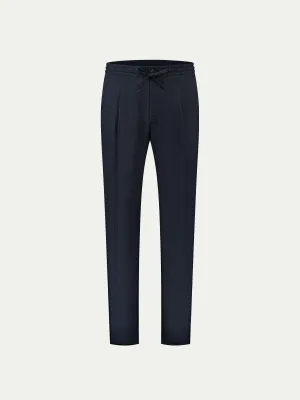 Navy Linen Seaside Trousers