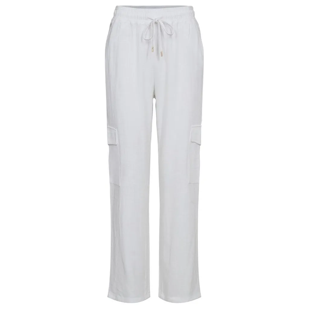 Numph Womens Sussi Pant Bright White