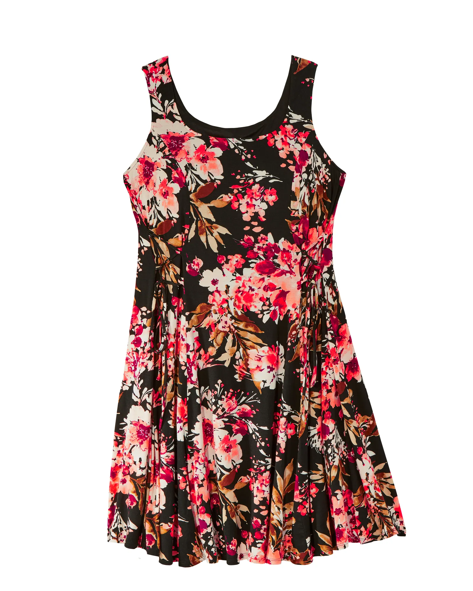 Oakland Tie-Waist Dress | Black / Pink