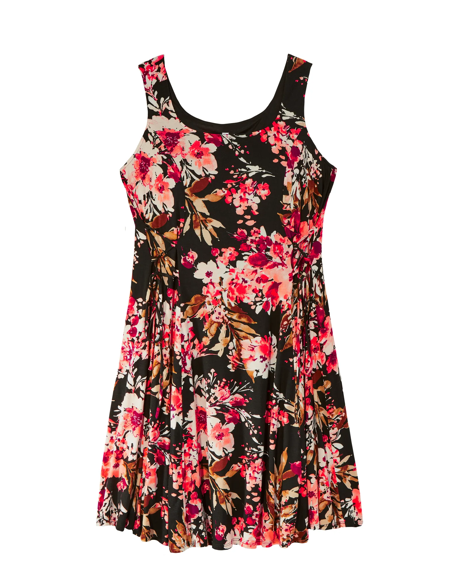 Oakland Tie-Waist Dress | Black / Pink